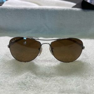 Ray-Ban Aviator sunglasses, Polarized Amber lenses